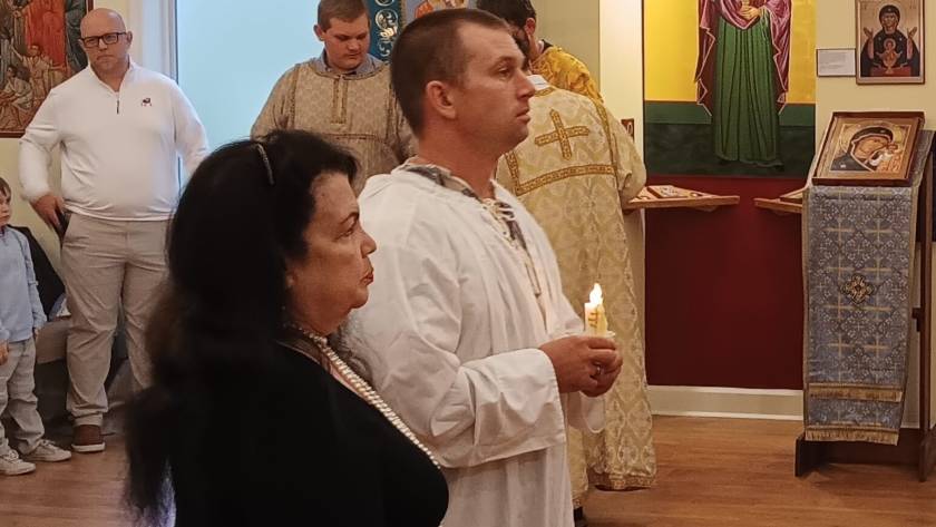 Baptism of Josh and his godmother Jeanie